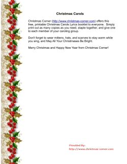Christmas Carols - Christmas Corner