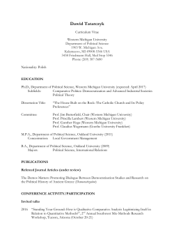 Dawid Tatarczyk - Western Michigan University