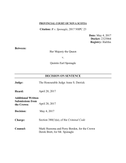 R v. Sponagle - The Courts of Nova Scotia