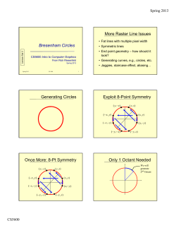Bresenham Circles More Raster Line Issues Generating Circles