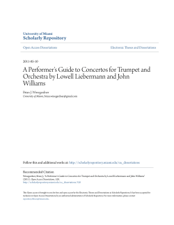 A Performer`s Guide to Concertos for Trumpet and Orchestra by
