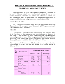 brief note on “efficient water management challenges and