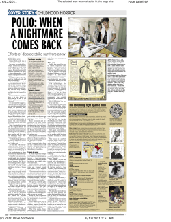 Detroit Free Press Post-Polio Article