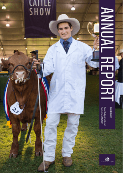 2014/2015 Annual Report - Royal Agricultural Society of NSW