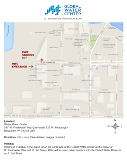 Location: Global Water Center 247 W. Freshwater Way (previously