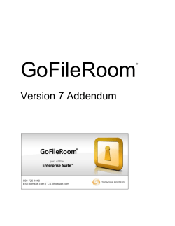Version 7 Addendum