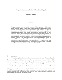 Competitive Outcomes in Product-Differentiated Oligopoly