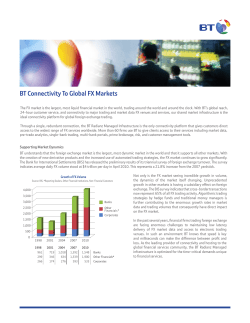 BT Connectivity To Global FX Markets