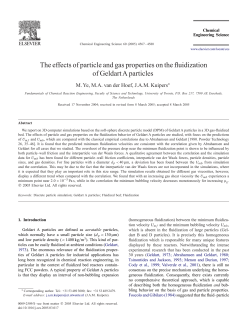 The effects of particle and gas properties on the fluidization of