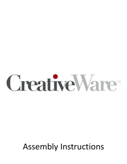 Assembly Instructions - Creative Bath Products, Inc.