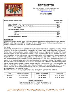 NEWSLETTER - Minturn Nut Company