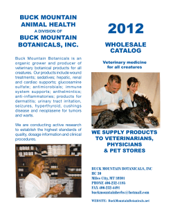 buck mountain animal health buck mountain botanicals, inc