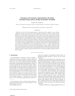 Boussinesq and Anelastic Approximations Revisited: Potential