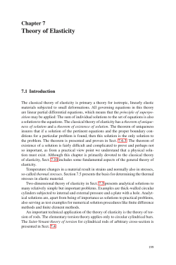 Theory of Elasticity