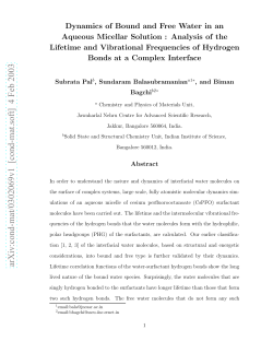Dynamics of Bound and Free Water in an Aqueous Micellar Solution