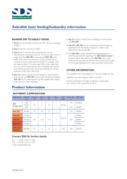 Zebra fish - Special Diet Services