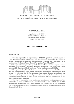 grand chamber statement of facts procedure
