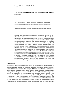 The effects of sedimentation and compaction on oceanic heat flow