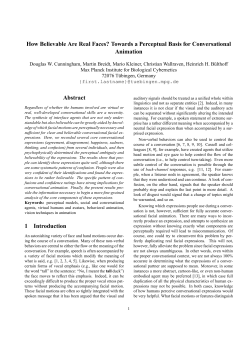 How Believable Are Real Faces? Towards a Perceptual Basis for