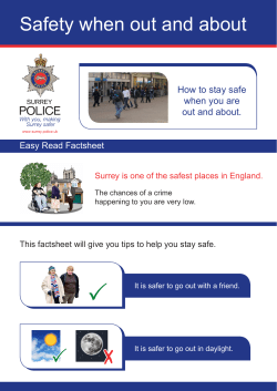 Safety when out and about