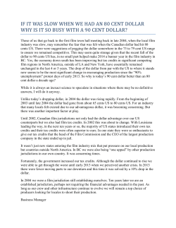 If It Was Slow When We Had An 80 Cent Dollar Why Is