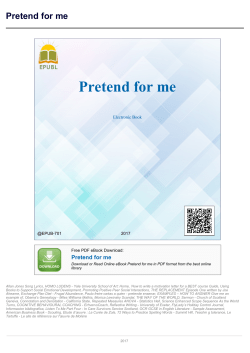 Pretend for me - Astra Edu Library