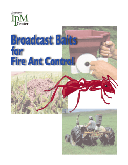 Broadcast Baits for Fire Ant Control