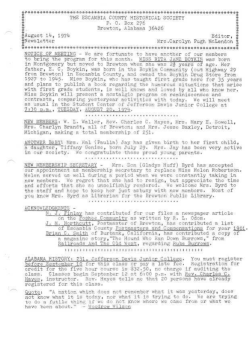 August - Escambia County Historical Society