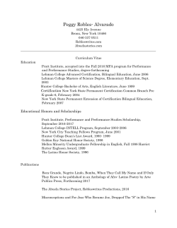 Curriculum Vitae - Peggy Robles