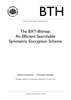 The BXT-Bitmap: An Efficient Searchable Symmetric Encryption