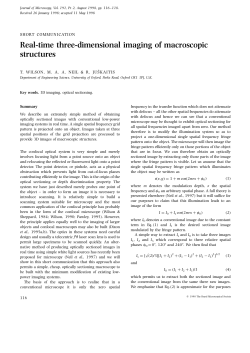 Real-time three-dimensional imaging of macroscopic structures
