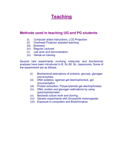 TEACHING OUTLINE OF COURSES AND SYLLABI FINAL.