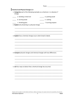 Skills Worksheet