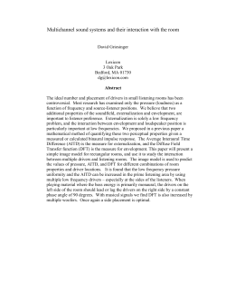 Multichannel sound systems and their interaction with the room