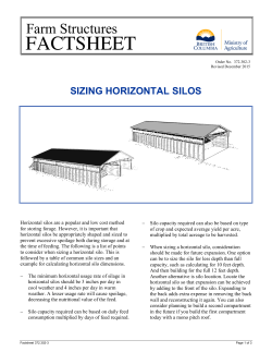 Sizing Horizontal Silos - BC Ministry of Agriculture