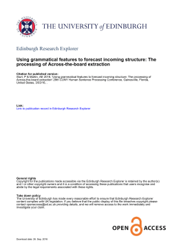 Edinburgh Research Explorer