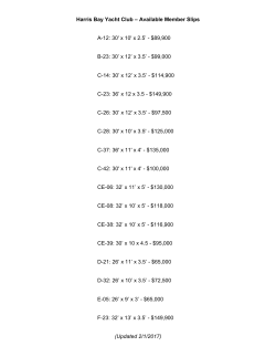 Harris Bay Yacht Club &ndash; Available Member Slips A