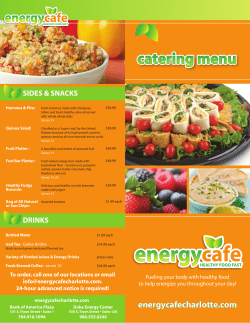 catering menu