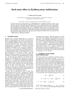 Dark-state effect in Rydberg