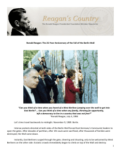 Learn more here - Reagan Foundation