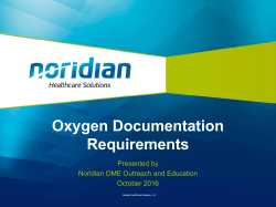 Oxygen Documentation Requirements Presentation