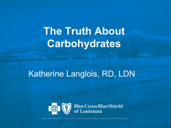 The Truth About Carbohydrates
