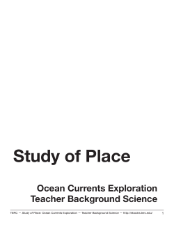 Ocean Currents Exploration Teacher Background Science