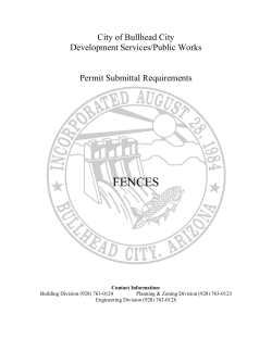 Fences - City of Bullhead City