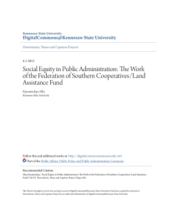 Social Equity in Public Administration