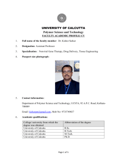 Profile - University of Calcutta
