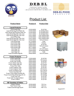 Product List - Deb