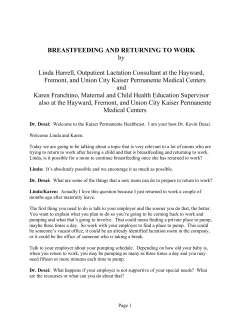 breastfeeding and returning to work