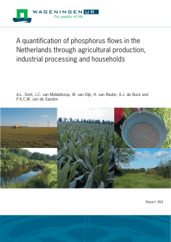 A quantification of phosphorus flows in the Netherlands