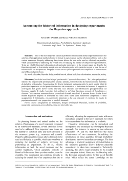 Accounting for historical information in designing experiments: the